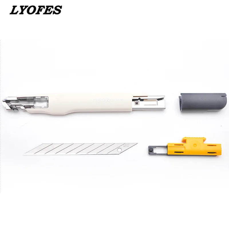 ความปลอดภัย Self-Locking Utility มีดญี่ปุ่น Professional Precision โลหะทํางาน Art มีดเครื่องตัดกระดาษเหมาะสําหรับ Office Study