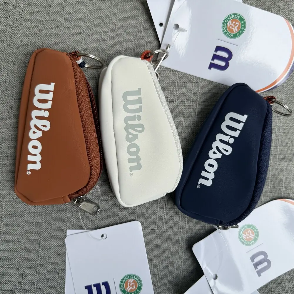 Wilson 2024 ROLAND GARROS porte-clés sac français ouvert Orange blanc poche Mini Tennis clé Pack RG