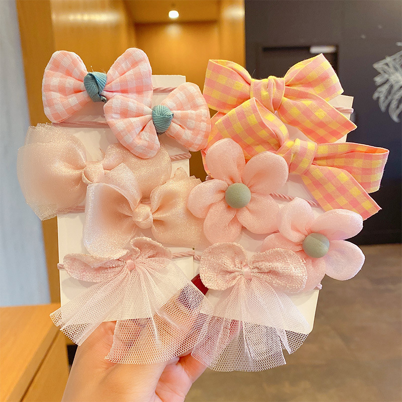 10 stks Haaraccessoires Meisjes Scrunchies Esthetische Lacos De Cabelo Infantil Bands Kids Hoofdbanden Bandes Bandeaux Elastiquec Leuke