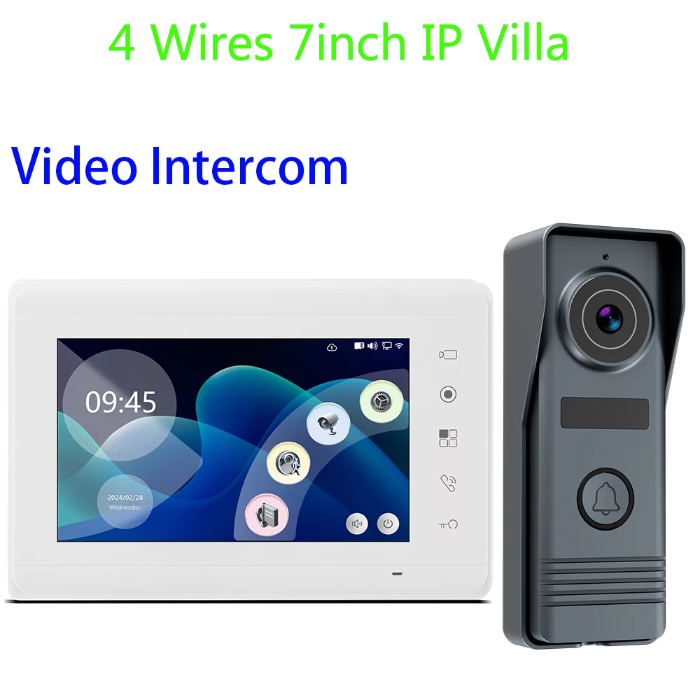 M73T 7 zoll Monitor Video Intercom System Visuelle Türsprechanlage Kamera Video Türklingel Tür Telefon Kits für Home IP Villa Wohnung