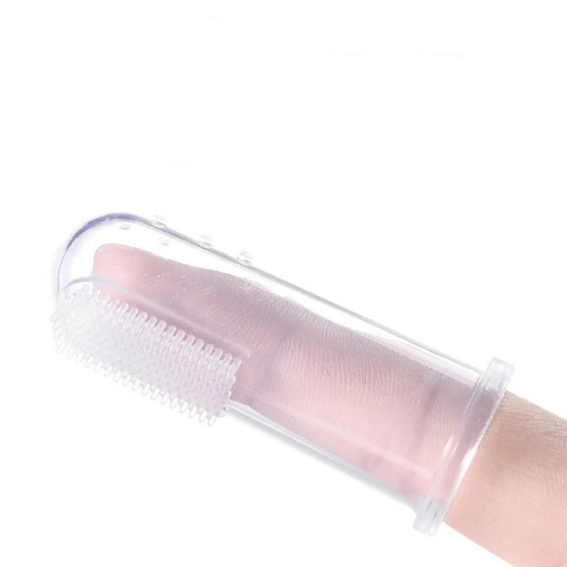 Cepillo de dientes de silicona suave para bebé, sin BPA, para limpieza de dientes infantiles, cuidado de la salud Dental de silicona de calidad alimentaria