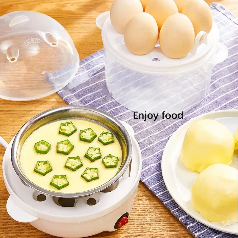 110V/220V Multifunctional Electric Egg Boiler Double Layers Egg Cooker Mini Steamer Poacher Kitchen Cooking Breakfast Machine