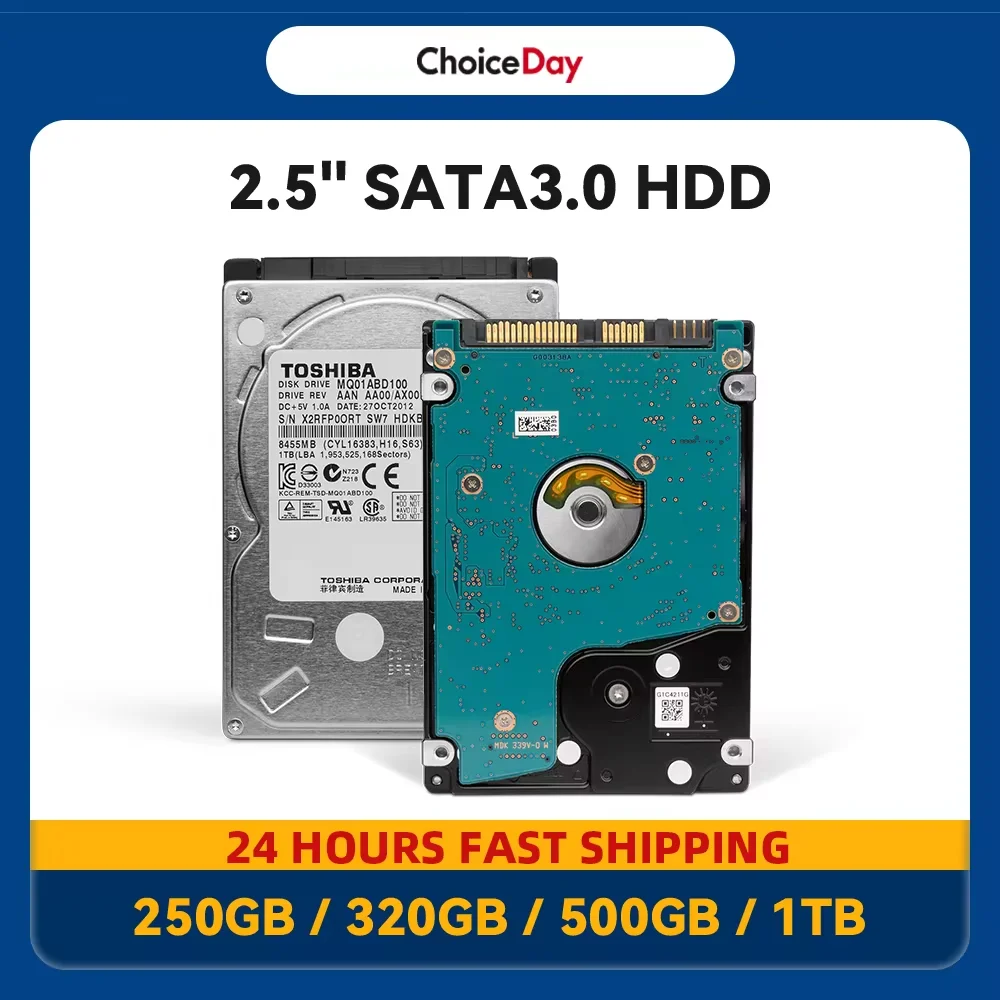ใช้2.5 "SATA3 HDD แล็ปท็อปโน้ตบุ๊ค250GB 320GB 500GB 1TB HDD ฮาร์ดดิสก์ไดรฟ์5400-7200RPM ดิสโก้ Duro interno