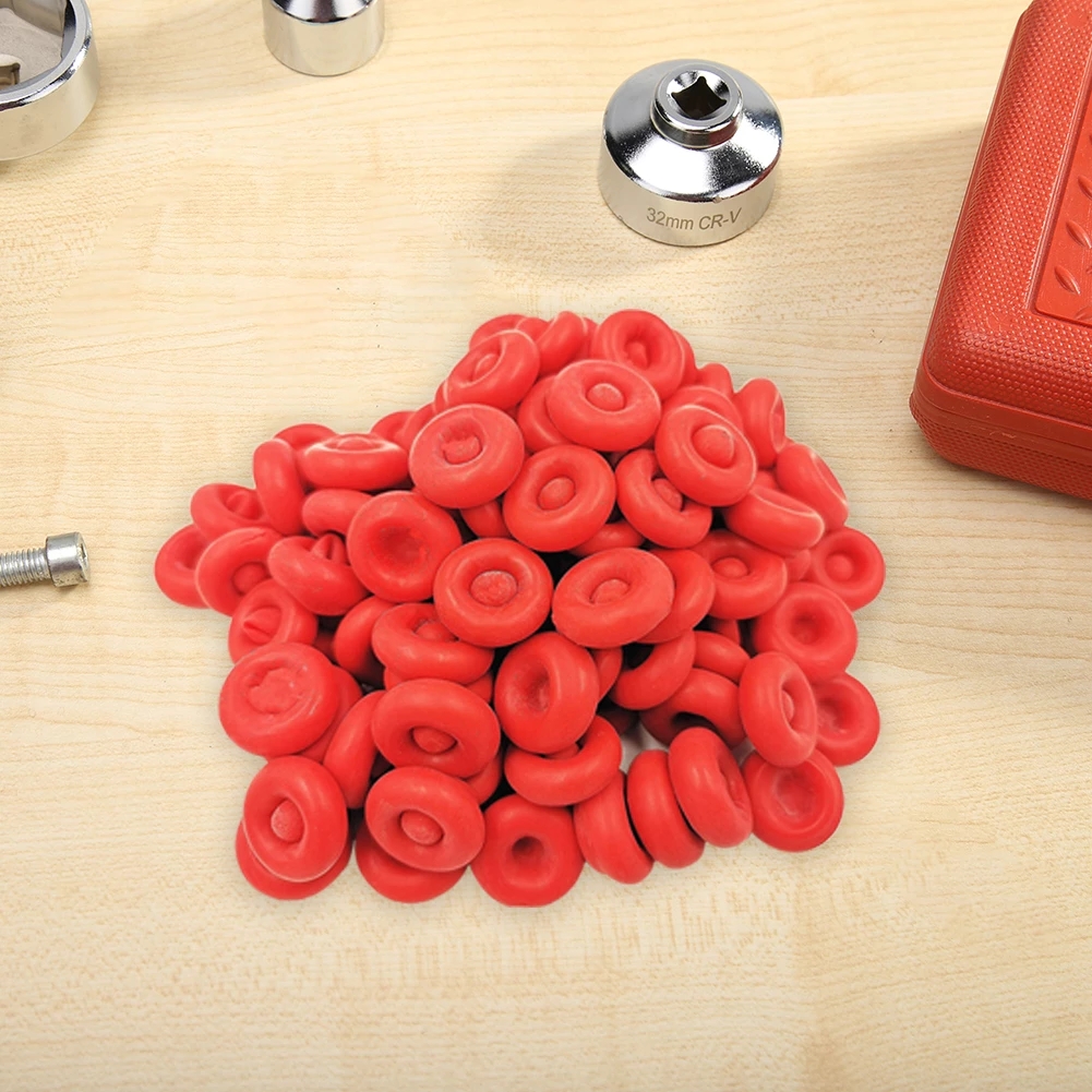 10 pcs Caulking Gun Nozzles Cap Red Caulk Saving Cap Caulk Sealer Saver Open Caulking Tube For Sealing And Preserving