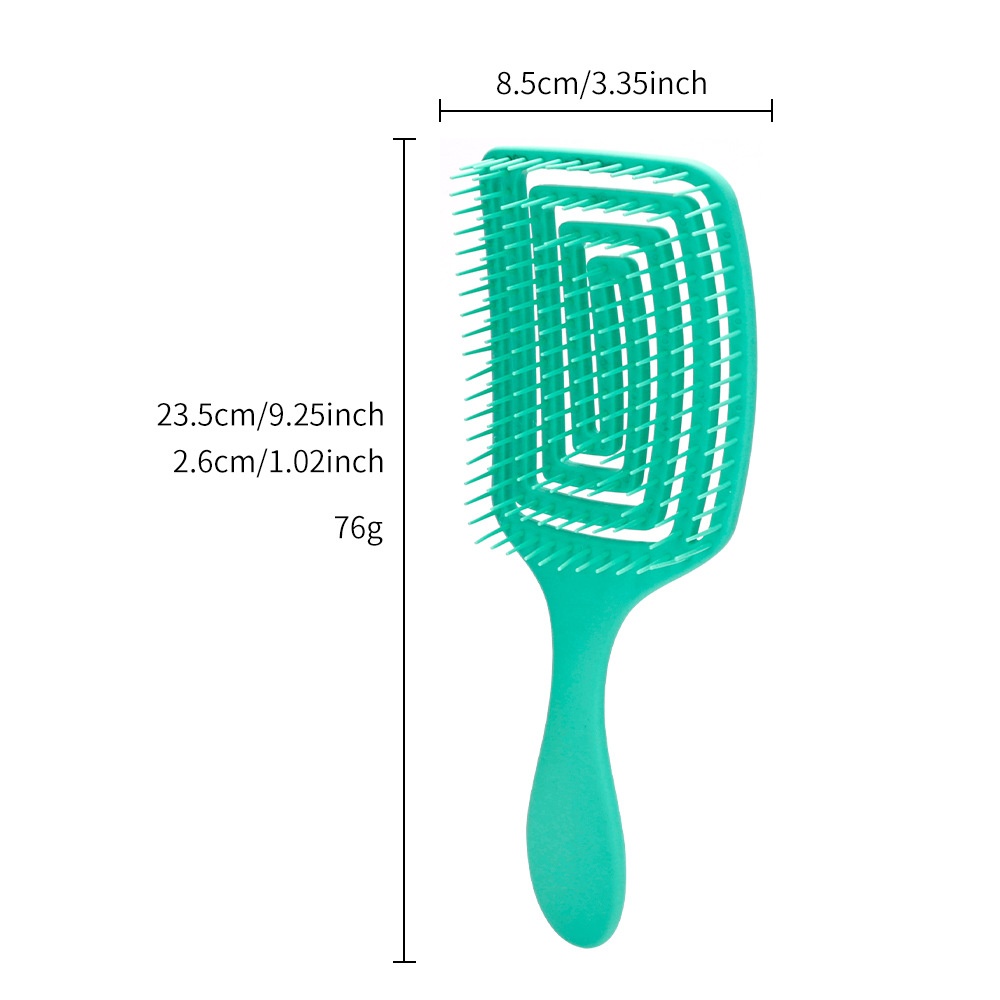 Salone di moda Pettine a denti larghi Parrucchiere Styling Pettine da massaggio Pettine curvo per la cura dei capelli Rimozione dei grovigli Accessori da barbiere