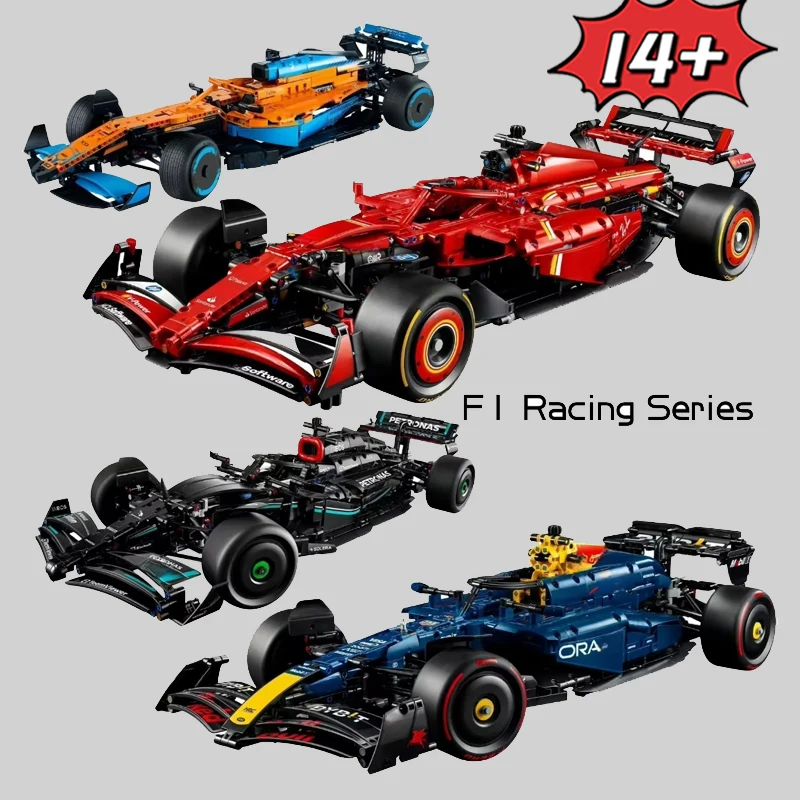 2025 Neue F1 Racing Serie F1 W14 42171 Performance MCL Formel 42141 RB20 F1 42206 SF24 F1 42207 Supercar Modell Geschenke zusammenbauen