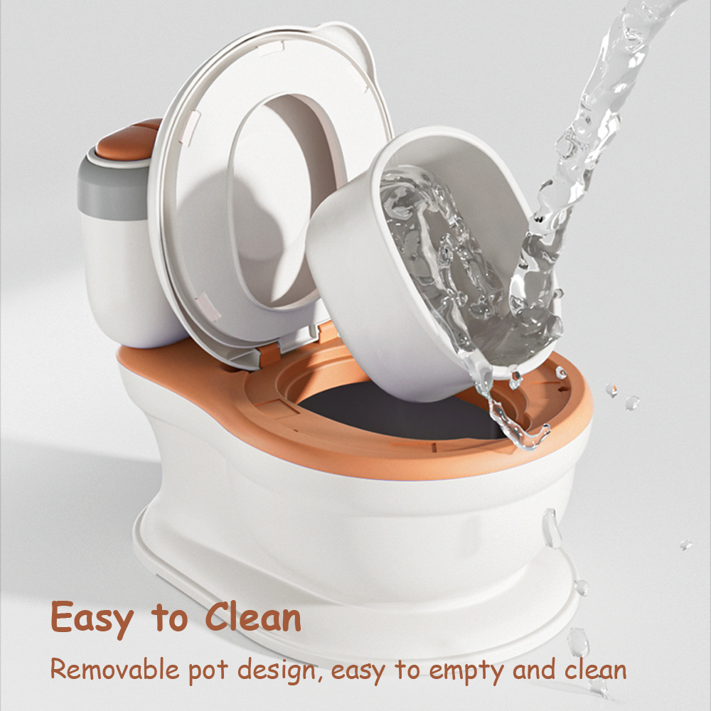 ベビートイレ便座 リアルなトイレトレーニングシート 幼児用 男の子 女の子 ソフトPUパッド ワイプ収納 音楽再生機能