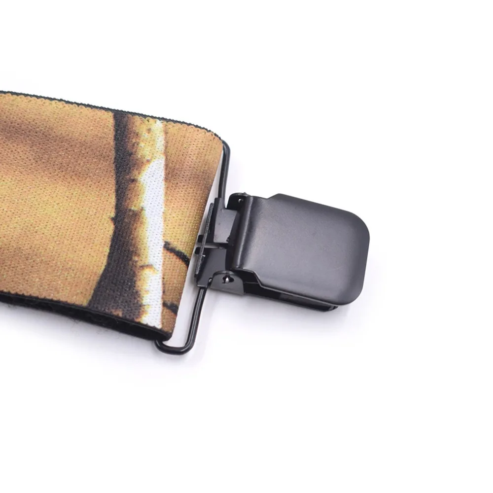 Heavy Duty Camouflage Suspenders for Men Work Outdoor Hunting 5cm/2inch X-back 4 Strong Clips Adjustable Elastic Trouser Braces