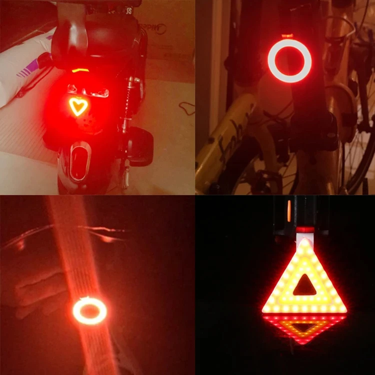 ไฟปลายจักรยานสำหรับการขี่จักรยานไฟหลายโหมดชาร์จ USB ไฟท้ายไฟแฟลช LED แบบชาร์จไฟได้ MTB ที่นั่งจักรยานอุปกรณ์เสริมจักรยาน