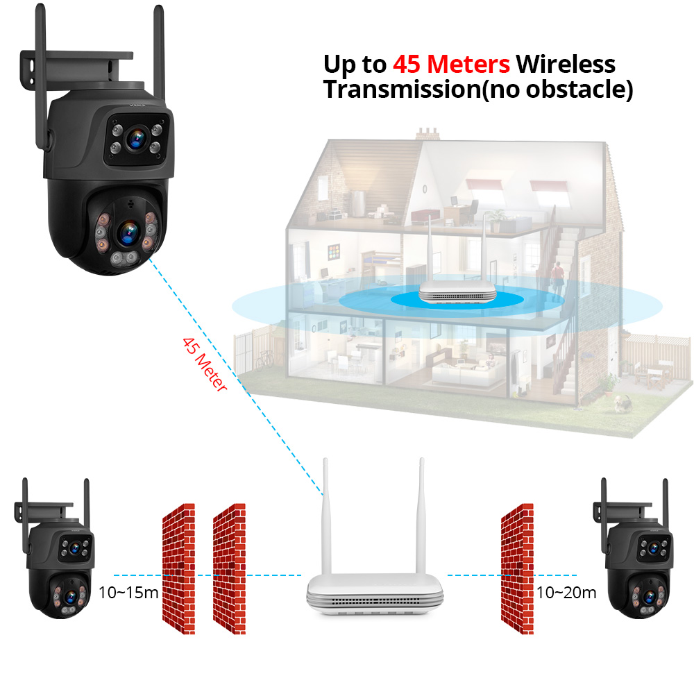 KERUI Mini Network WIFI 8CH NVR Surveillance Video Recorder for Home Security 3MP 5MP 2K Camera System Onvif XMEYE iCSee