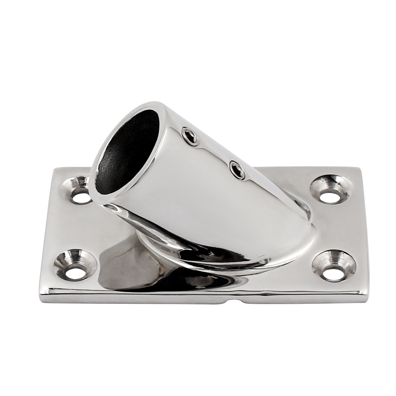 Montaje de Riel de mano para barco, Base de acero inoxidable 316, 2 piezas, 90 grados, 22mm/25mm