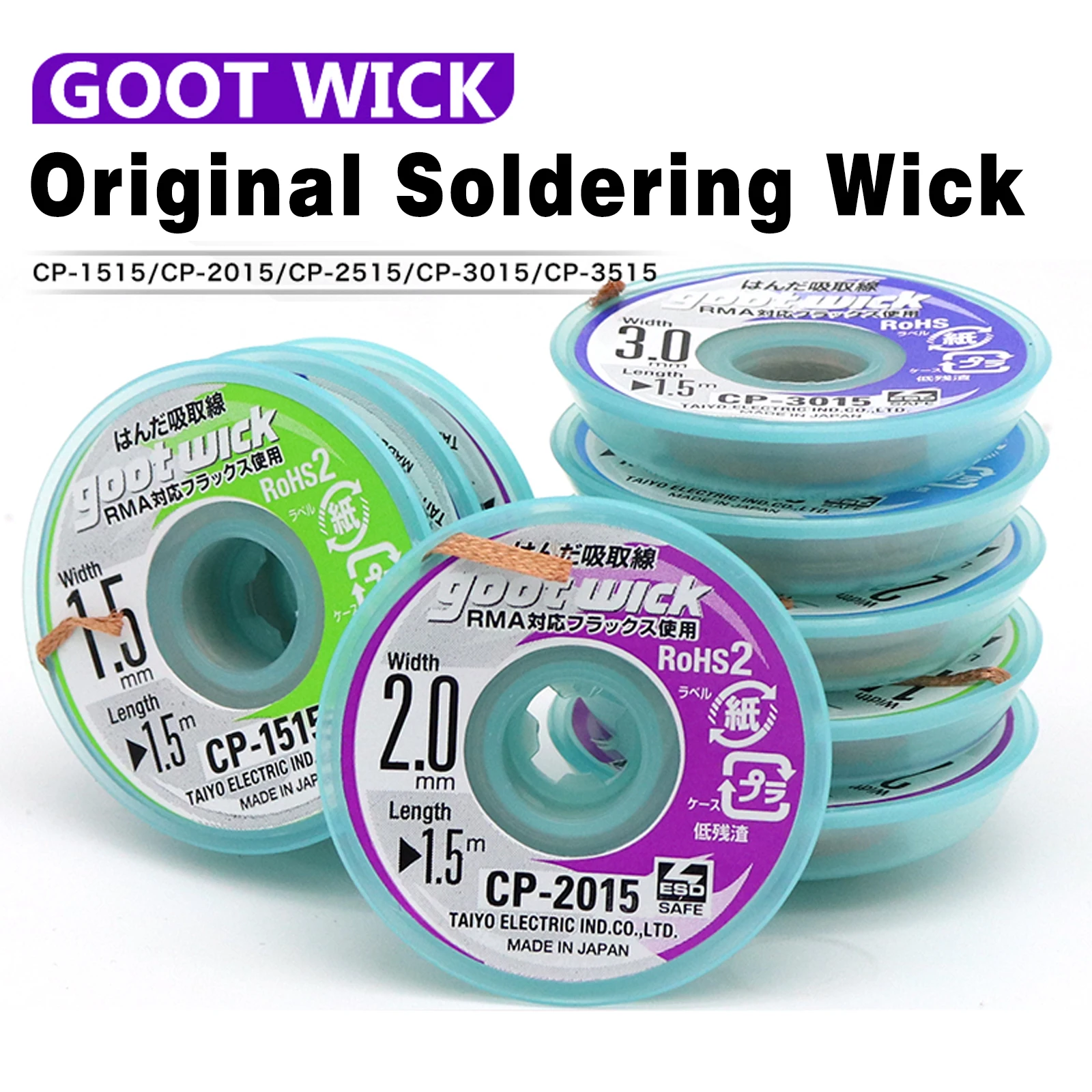 GUT Original Entlötdocht CP2015 CP2515 CP3015 CP3515 Hohe Qualität Geflochtene Kupferdraht BGA Lotpaste Entferner Werkzeuge