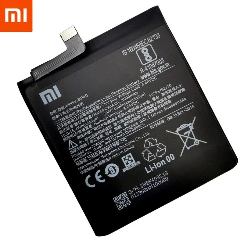 100% Original Replacement Battery For Xiaomi Redmi K20 Pro Mi 9T Pro Mi9T Redmi K20Pro Premium Genuine Battery 4000mAh BP41 BP40