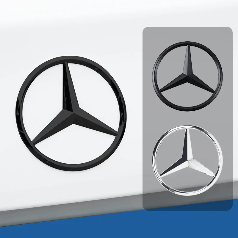 9cm ABS Car Rear Decal Trunk Emblem Sticker For Mercedes Benz S320 W164 W203 W204 W168 C180 E320 A200 CLA CLK CLS ML