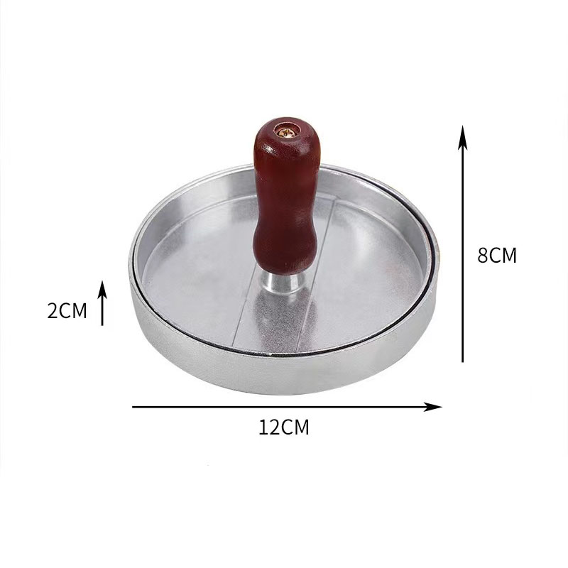 Burgerpresse, antihaftbeschichtet, Hamburger-Patty-Maker mit Wachspapier, Aluminium-Burger-Maker für den Grill in der Küche