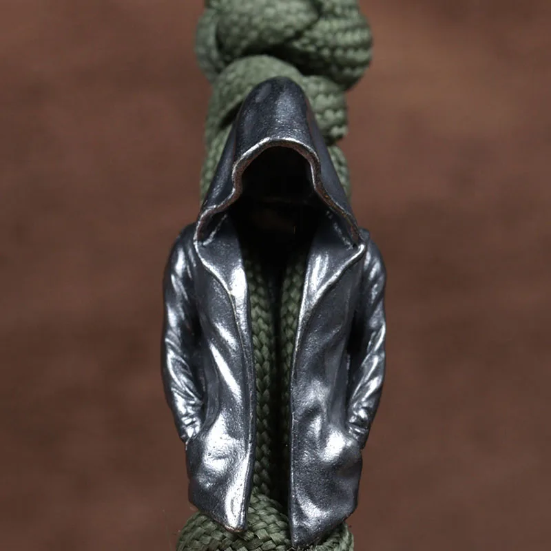 Capa de latón, cuentas de cuchillo EDC DIY, pulseras tejidas de Paracord, colgantes de cordón, accesorios, herramientas para exteriores, dijes colgantes
