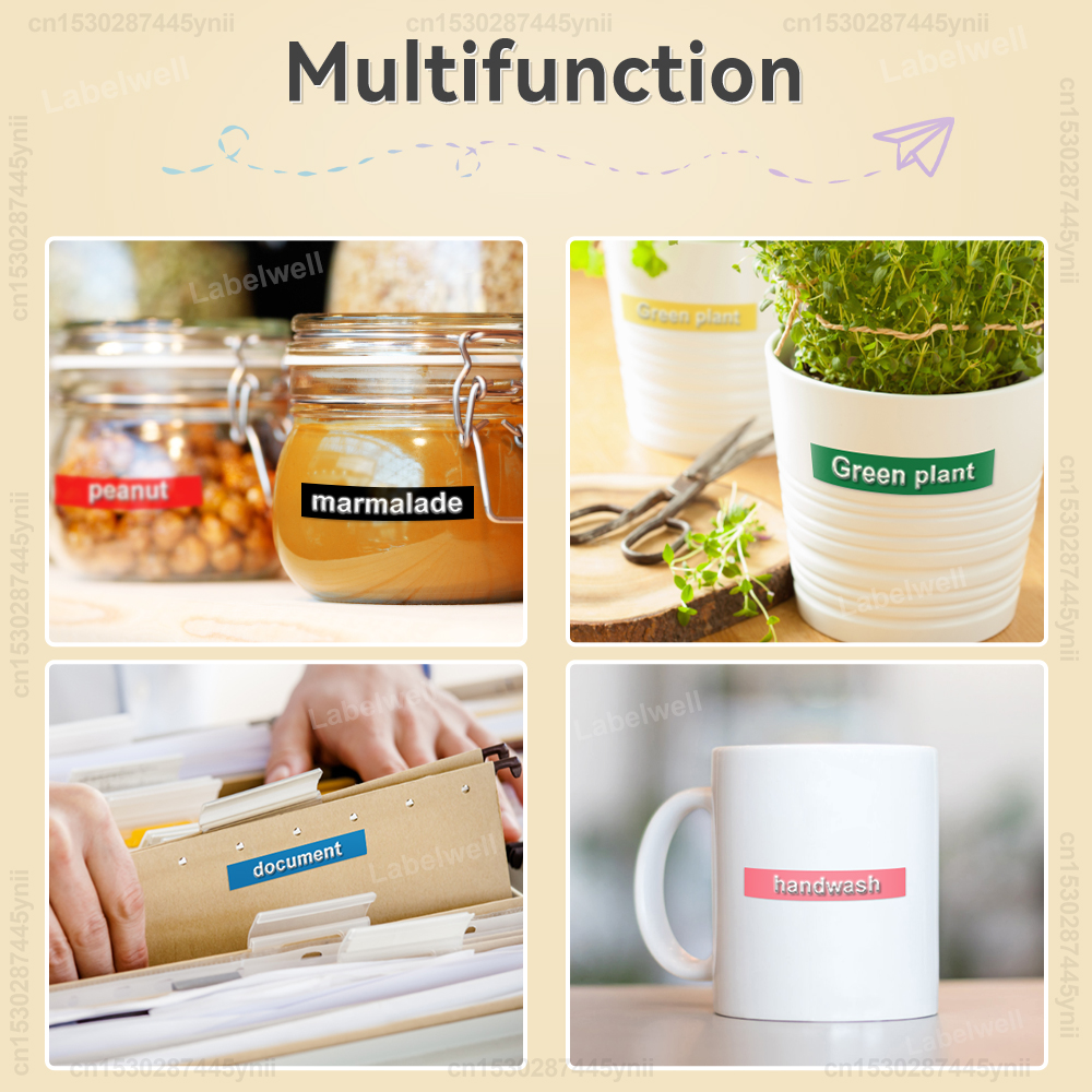 Portable Label Maker Motex E101 3D Embossing Label Printer DIY Dymo 3D Label Tape Replace for B90 Dymo 12965 Labeling Machine