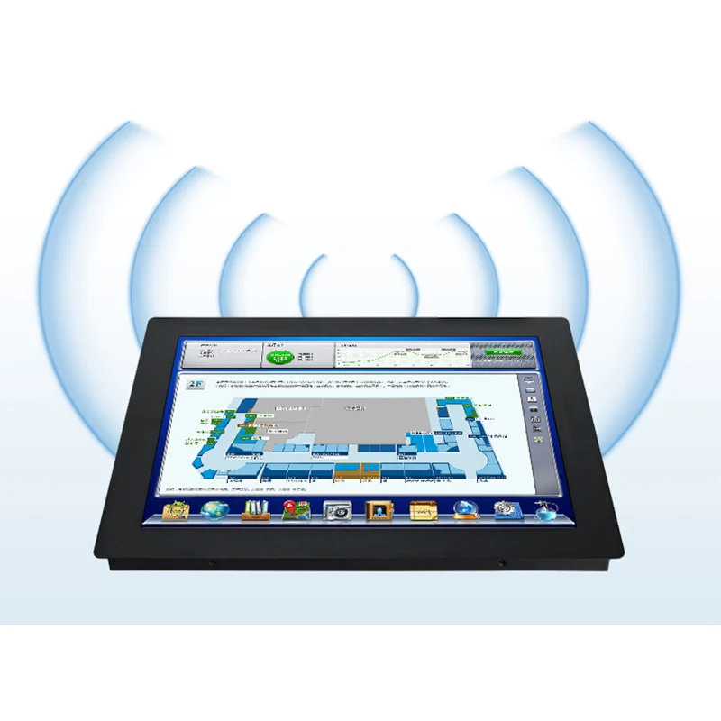 19 21.5 Inch 23.6" Industrial Computer Tablet All in One PC With Intel Core i3-3217U with Resistive Touch Screen Built-in WiFi