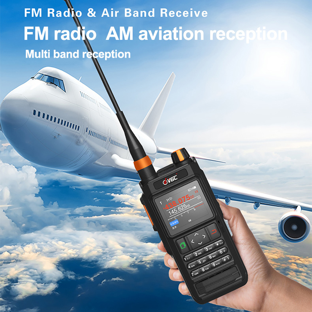 VR-N76 Walkie Talkie With GPS Positioning IP67 Waterproof Bluetooth APRS Function FM Radio VHF UHF Dual Band Outdoor Transceiver