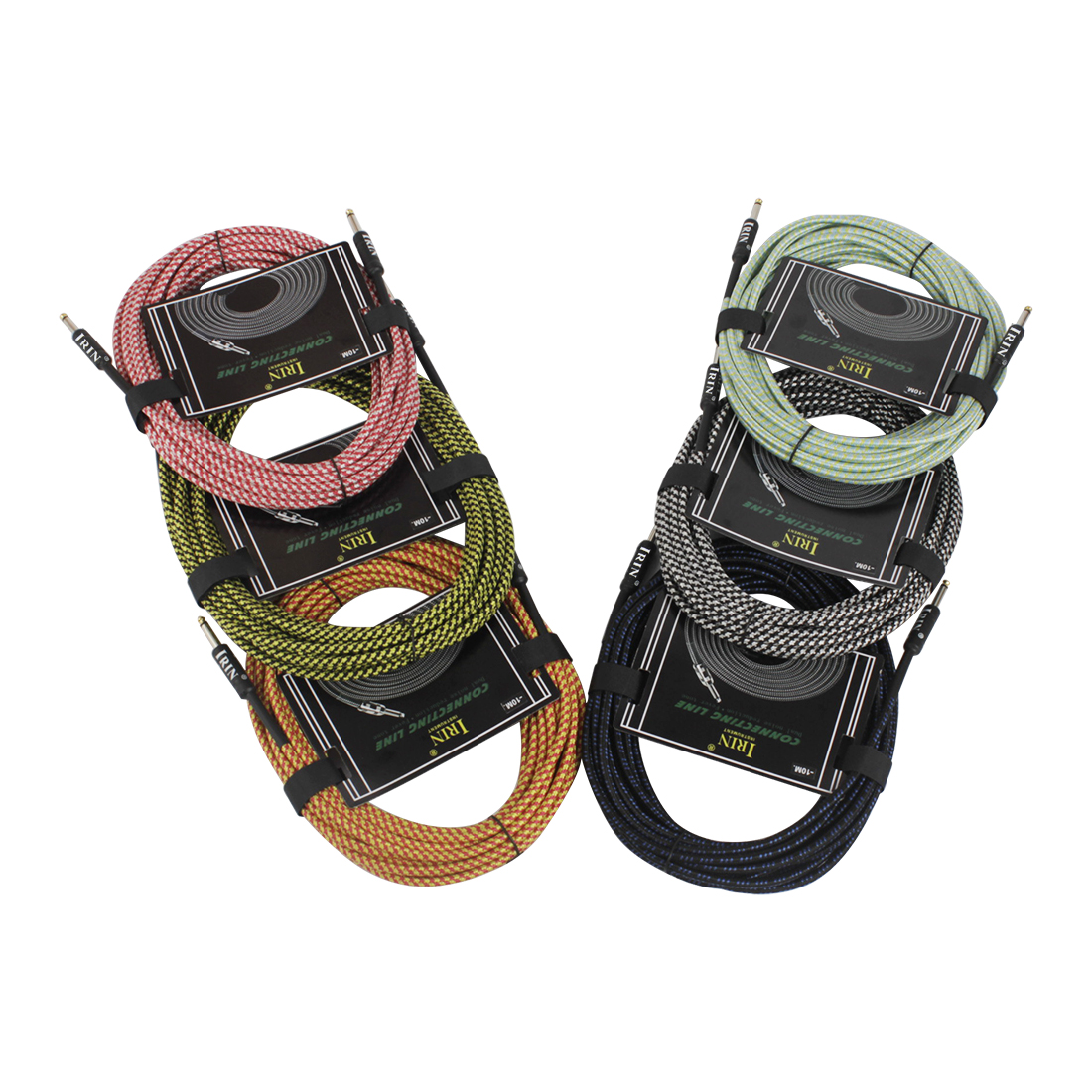 IRIN-Câble audio pour JEBass électrique, 3m, 6m, 10m, prise 6.5mm, fil audio silencieux, accessoires musicaux, pièces
