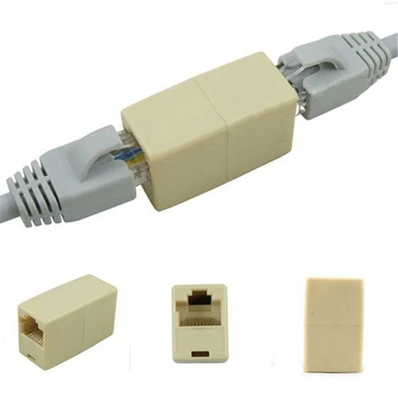 Cat 5/6/7/8 rede ethernet dupla cabeça reta lan cabo marceneiro acoplador rj45 cat 5/6/7/8 extensor plug cabo de rede connecto
