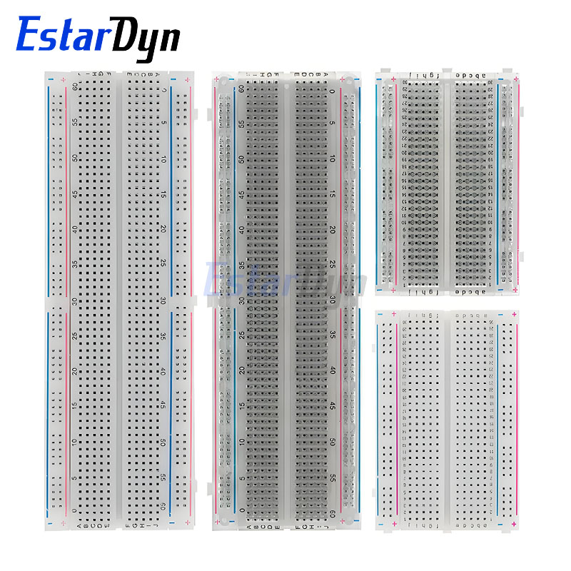 Estardyn MB102 Solderless Breadboard 830/400 Holes PCB Prototyping Board for Arduino DIY Projects High Quality