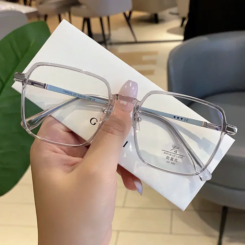 Lunettes de lecture à la mode pour femmes, Anti lumière bleue, presbytie, haute définition, unisexe, monture transparente
