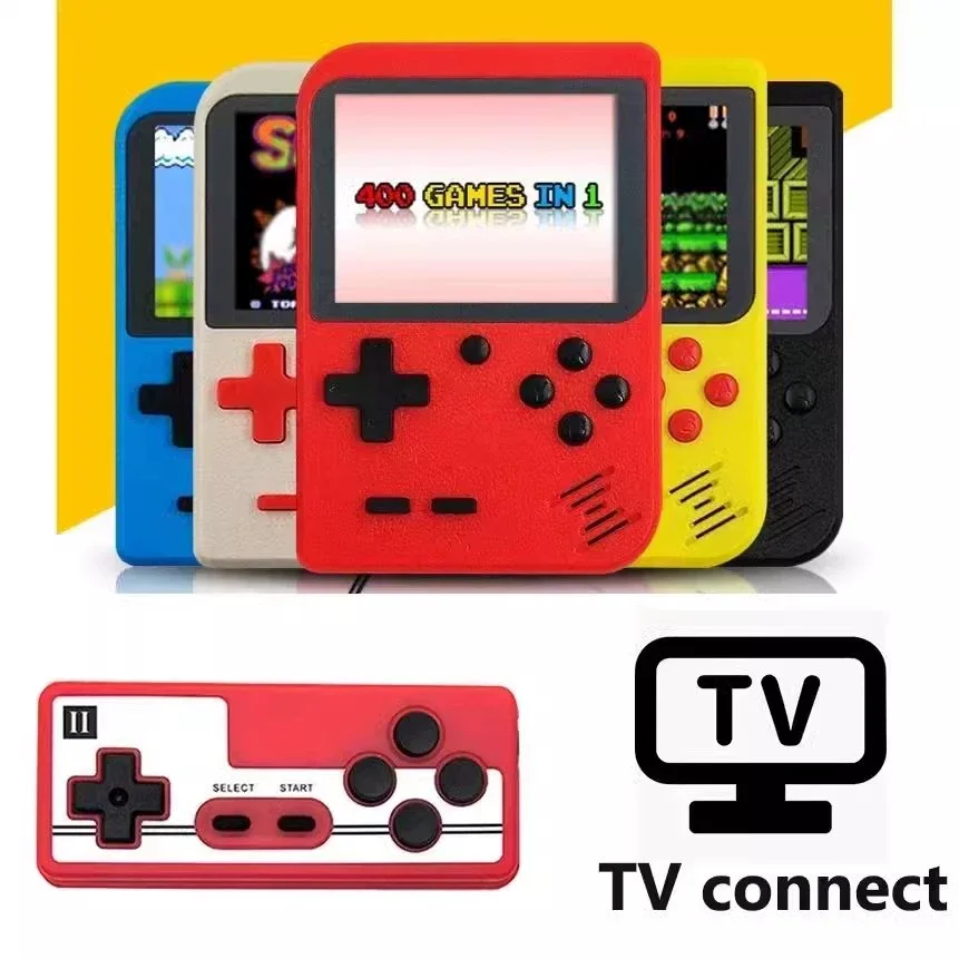 Portable Retro Games Console Handheld Game Players for Game Boys and Girls Built-in 400 Games Portable Video Game Console