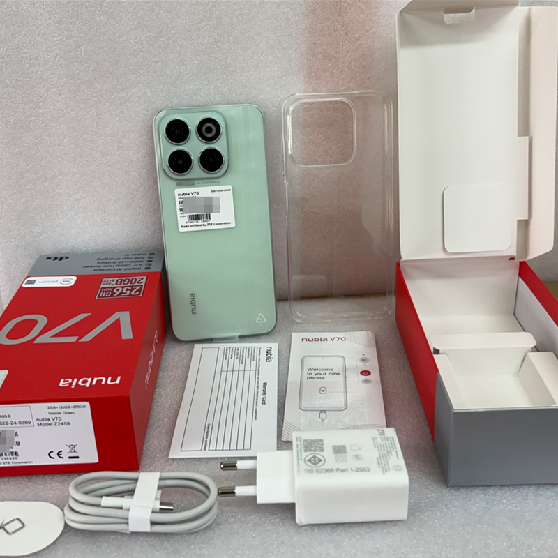 Global Version Nubia V70 Z2459 8+256GB Sunshinegold/Glaciergreen/Stardustgray【One-year warranty】