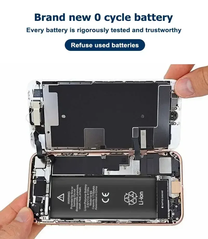 High Capacity phone Battery For Apple 6 S 7 8 + 10 Plus X Xr Xs 11 12 13 14 Pro Max Replacement Bateria For iphone 7 batteries