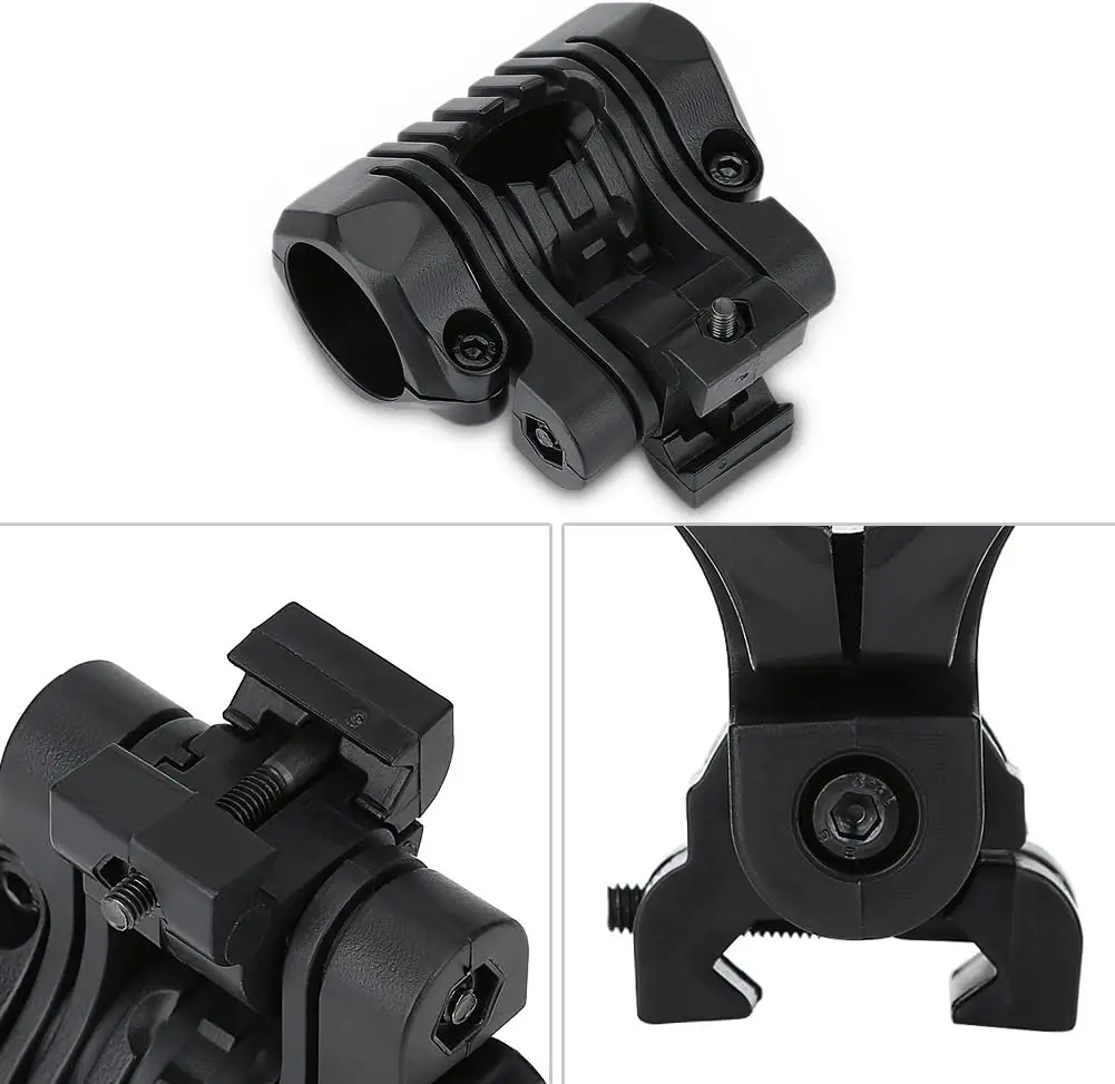 BOOIU หมวกกันน็อคยุทธวิธีไฟฉาย Mount 25 มม.หลายมุมไฟฉายคลิป Fast HELMET ADAPTER อุปกรณ์เสริมผู้ถือไฟหน้า