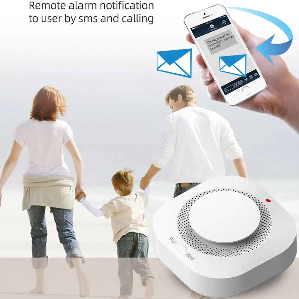 Tuya Zigbee Smoke Sensor Fire Alarm Detector Home Security Alarm Smoke Sensor Should Work with Tuya Zigbee Hub 1PACK 2PACK