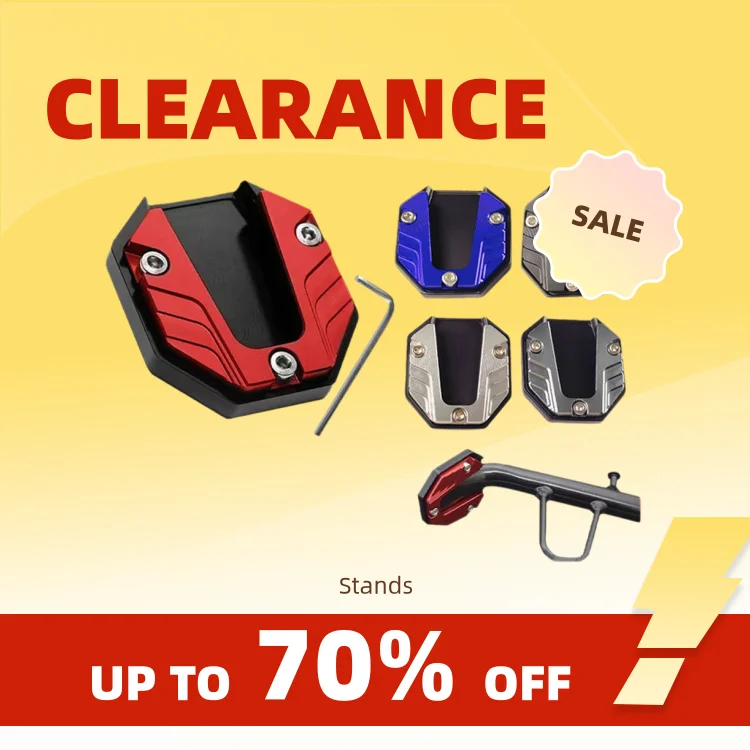 Clearance_Universal สกู๊ตเตอร์รถจักรยานยนต์จักรยาน Kickstand Extender ขาตั้งแผ่นรองเสริมแผ่น Anti-Skid ขยาย Ba