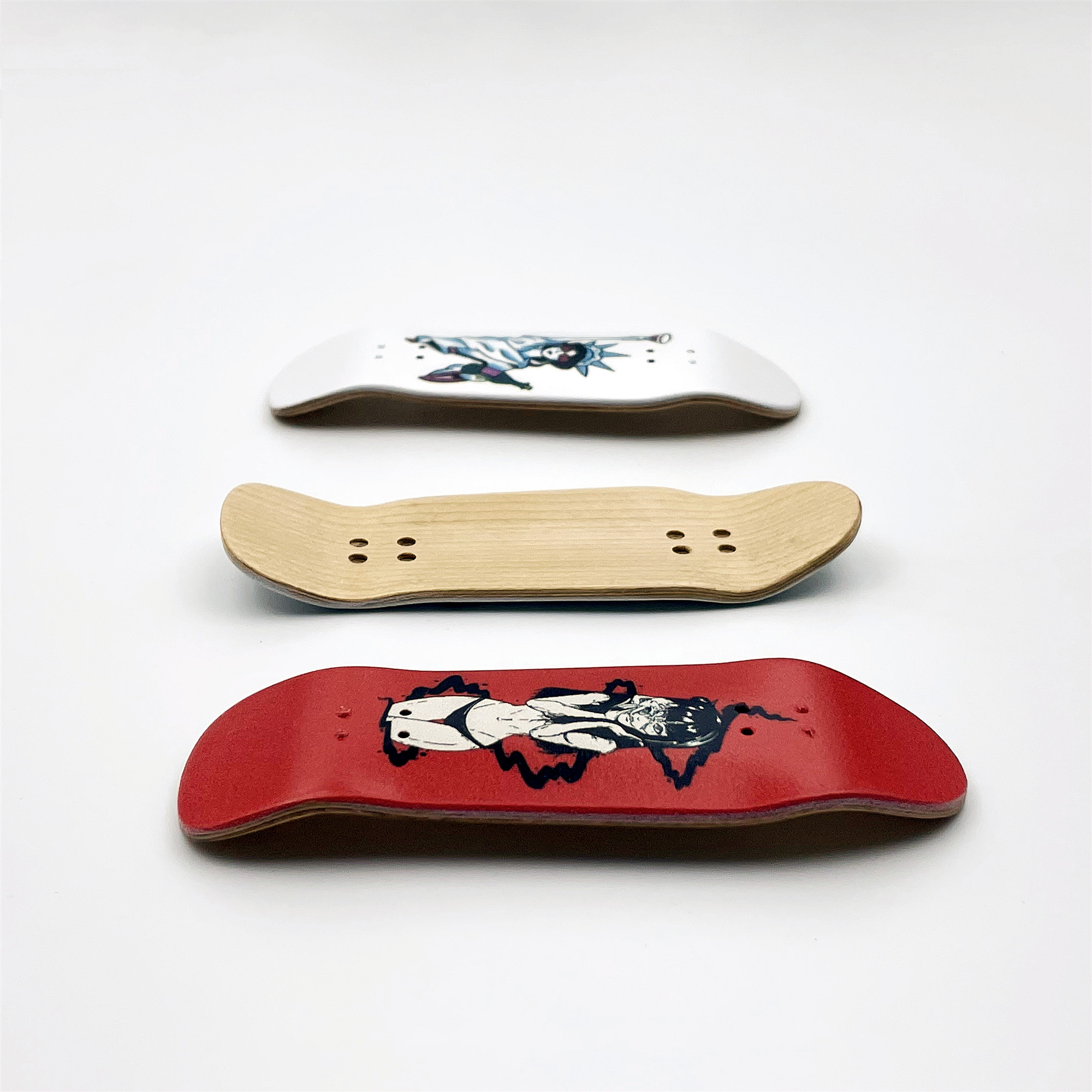 Plataforma de dedo Cruiser de 34 mm, nova forma com gráfico para mini skate profissional de dedo