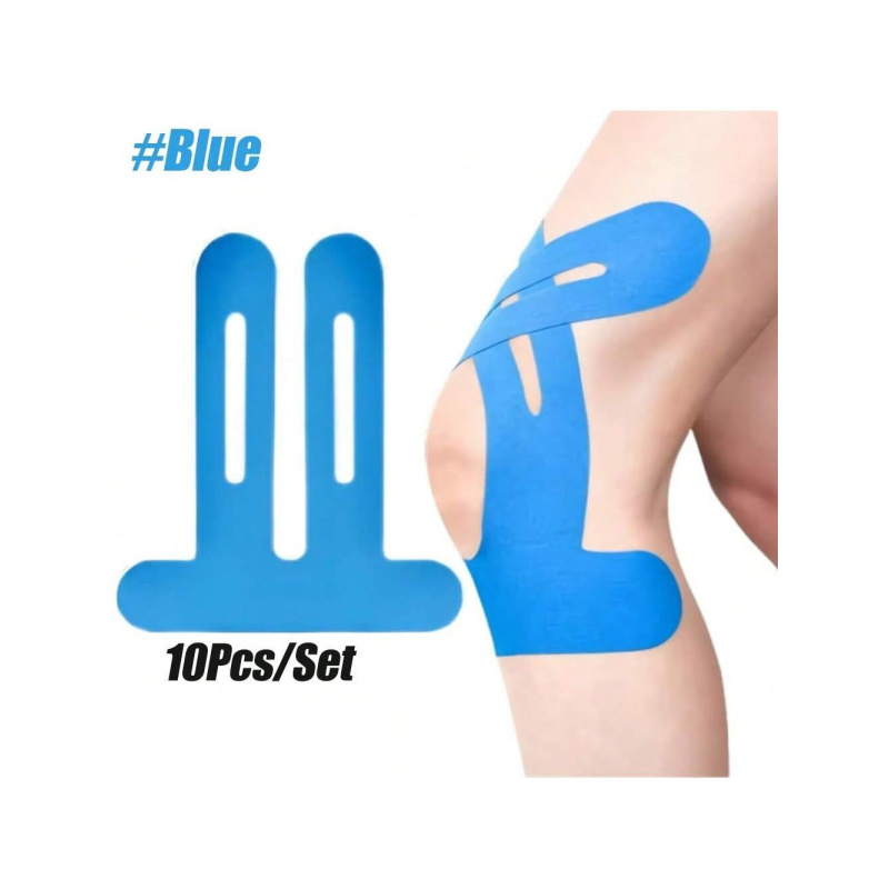 10PCS Kinesiologietape voor knieën, kniesteun en stabiliteit, kniepijnverlichting atletische tape - waterdicht en elastisch, ademend hy