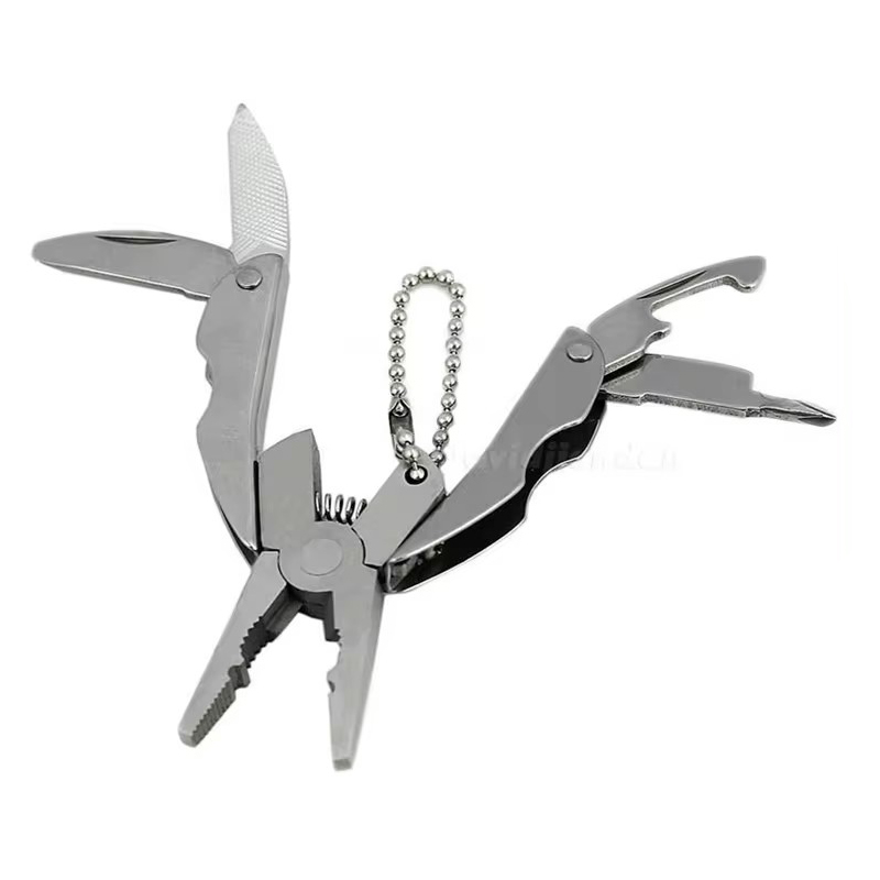 1pcs Multi-function Pliers Turtle Back Pliers Mini Tool Pliers Outdoor Pliers Gift Pliers Multi-purpose Folding Stainless Steel