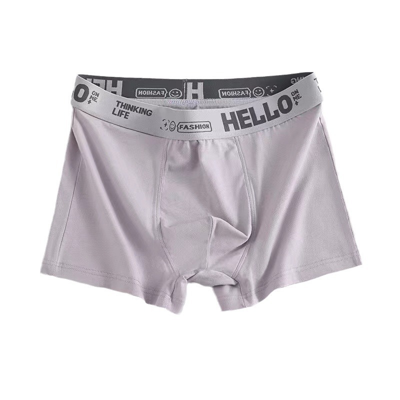 4 pçs roupa interior masculina cor sólida roupa interior antibacteriana meados de cintura solta confortável respirável carta plus size boxers