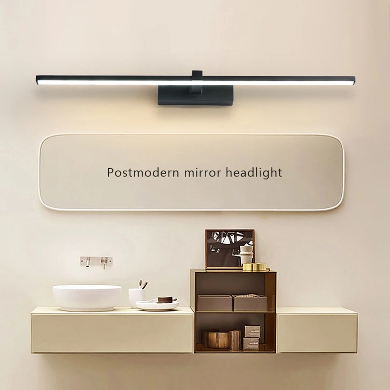 Moderno led luz de parede do banheiro ferragens lâmpada parede três cores luzes alumínio led banheiro banho espelho linha lâmpada compõem luz