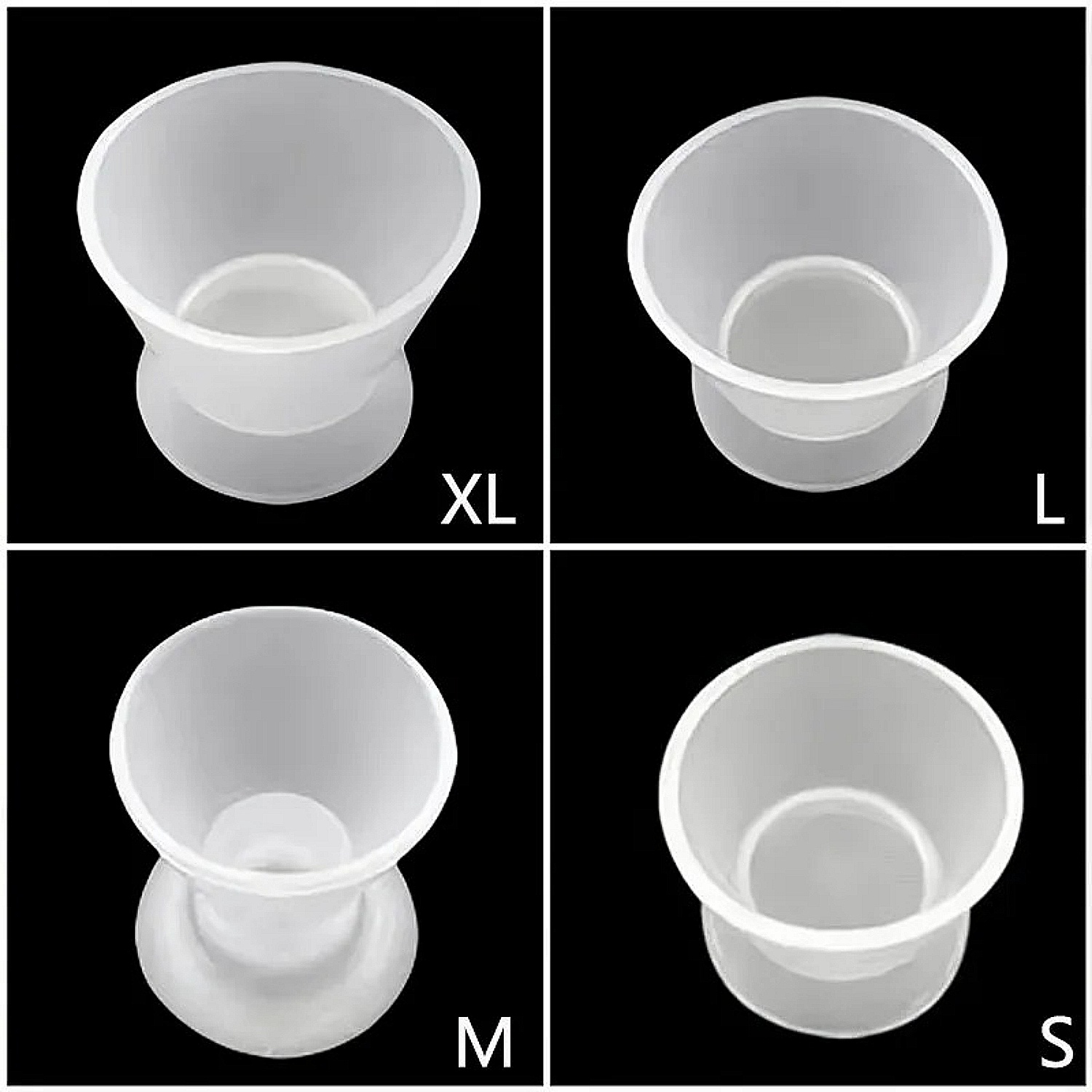 Tigelas de mistura de silicone dental, 4 unidades, pratos dappen transparentes para clareamento dos dentes, laboratório dentário, odontologia, ferramentas de materiais para dentista