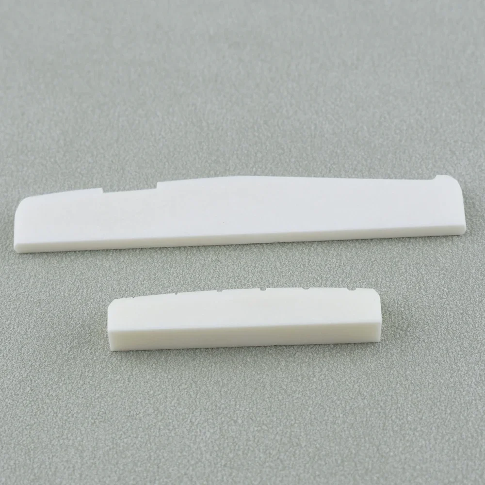 1pc 6 String  Guitar Bone Nut  and Bridge Saddle Made of Real Bone for acoustic/ electric guitar parts and accessories