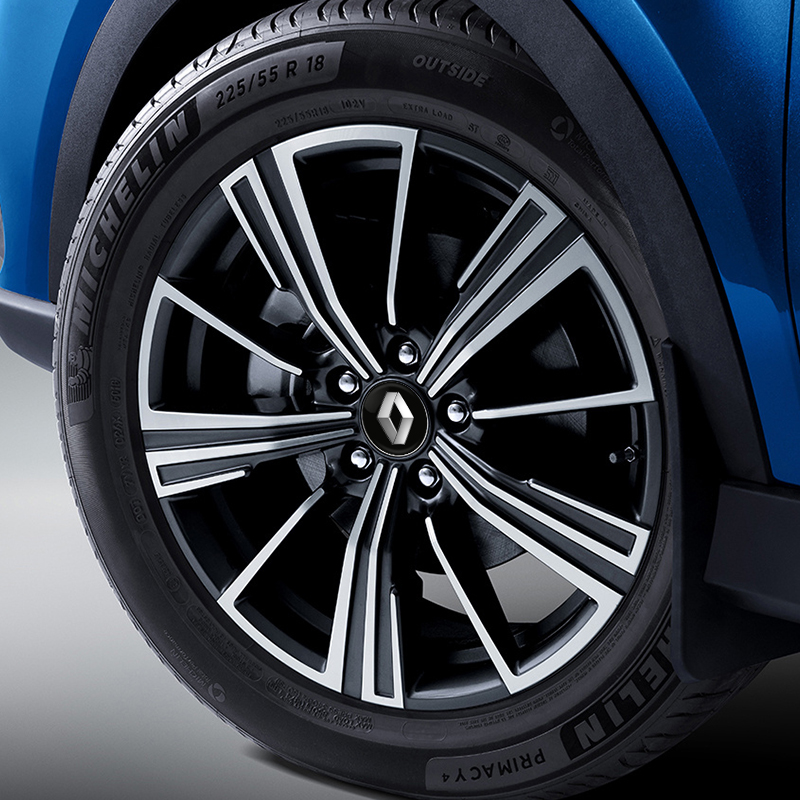 4 Uds 56MM tapas de centro de rueda de coche accesorios de cubierta de logotipo para Renault Captur Megane Clio Arkana Line Koleos Kwid Duster Kadjar