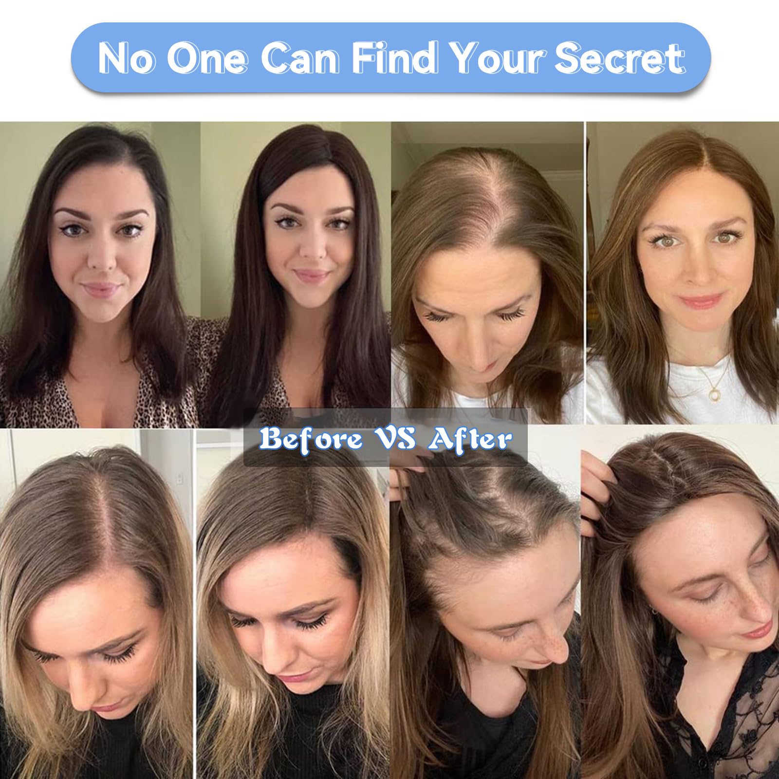 100% adornos de cabello humano Remy, Base de seda, piezas de Clip, marrón, ombré, gris, ceniza, cabello blanco, extensión de cabello para mujeres, pérdida de cabello