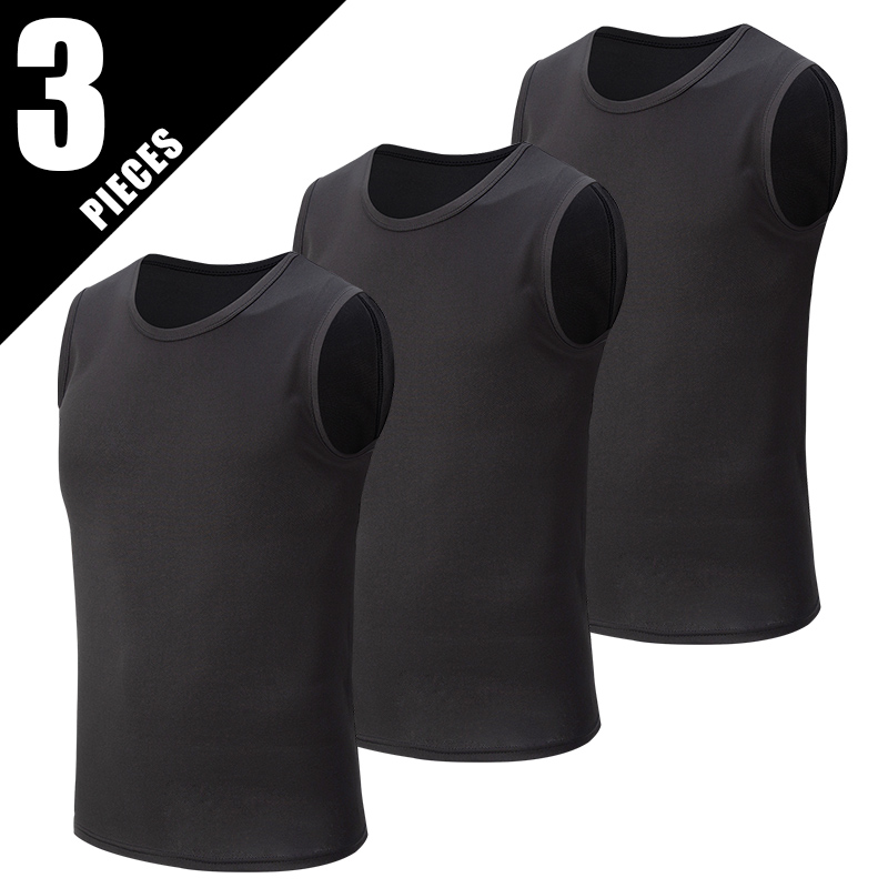 1/3 pçs europa plus size masculino cor sólida de secagem rápida sem mangas colete jovem masculino fitness e lazer camiseta coringa fundação
