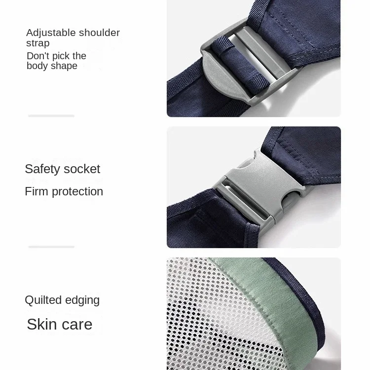 Nieuwe ergonomische draagzak vooraan met heupzitje Lichtgewicht draagdoek voor pasgeboren tot peuter 0-24M, rugzakken voor alle seizoenen