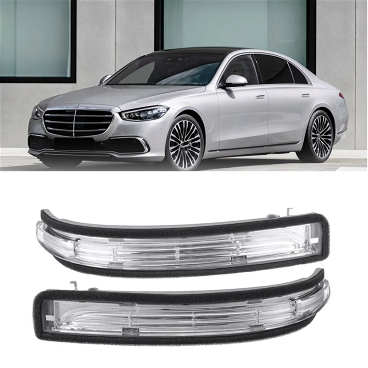 Right Side LED Rearview Mirror Light A1698201221 for Mercedes Benz A B-Class W169 W245 07-11 Turn Signal Indicator Light