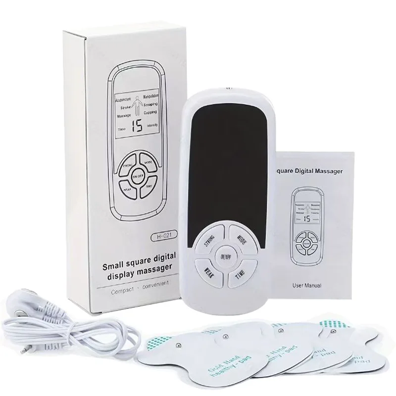Multi-Functional PULSE เครื่องกระตุ้นกล้ามเนื้อไฟฟ้านวดหลัง TENS การฝังเข็ม Meridian กายภาพบําบัดดิจิตอลเครื่องมือนวด