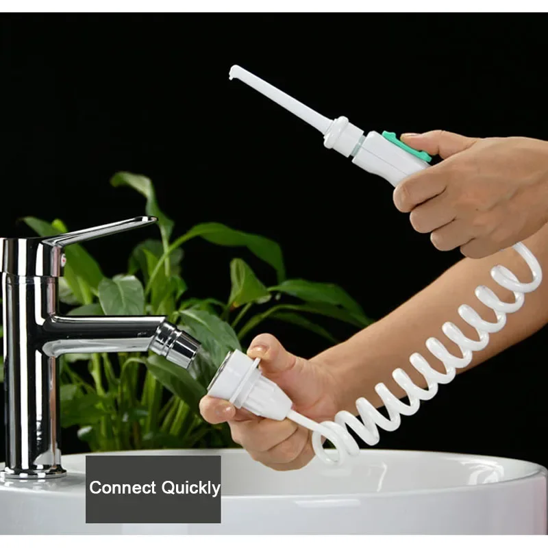 Vòi Nước Kiểu Mới Răng Miệng Irrigator Di Động Răng Bụi Nha Khoa Nước Flosser Áp Suất Có Thể Điều Chỉnh Nước Chọn Phản Lực Chỉ Tơ Nha Khoa Không Sạc Cần