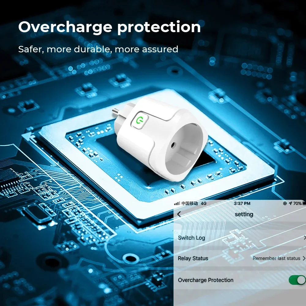 WiFi Stecker EU 16A/20A Tuya Smart Steckdose Power Überwachung Timing Outlet Remote App Steuerung Funktioniert mit Alexa Google Home Smart Leben