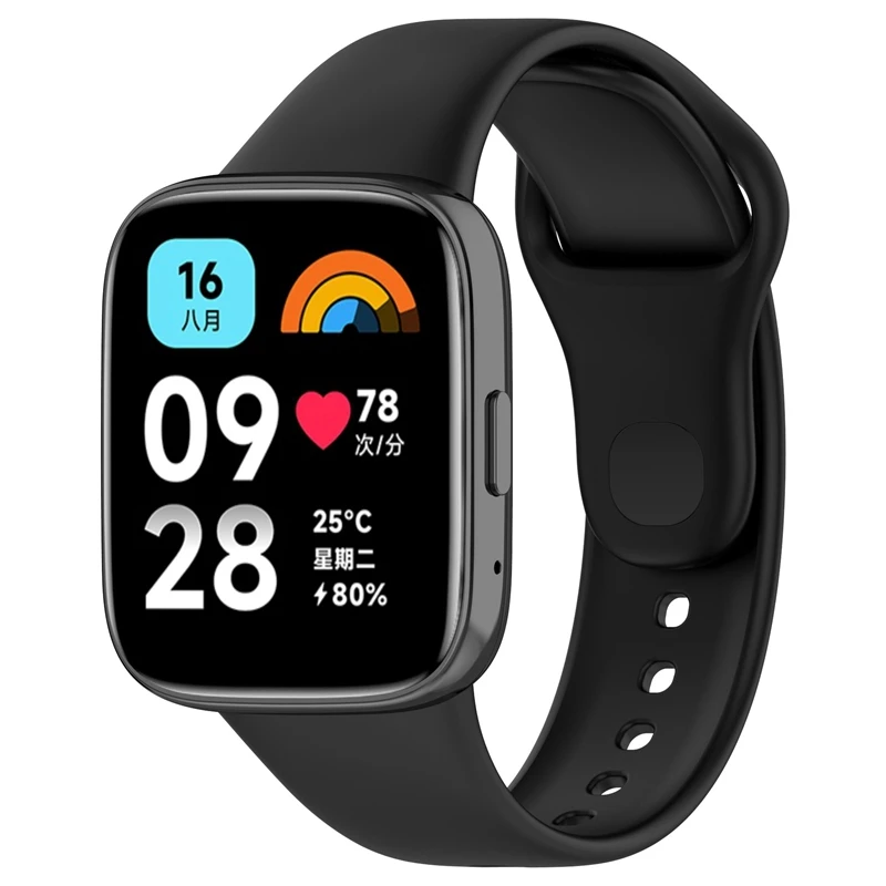 Pulseira de silicone para xiaomi redmi watch 3 active oficial mesma pulseira de substituição para xiaomi redmi watch 3 lite