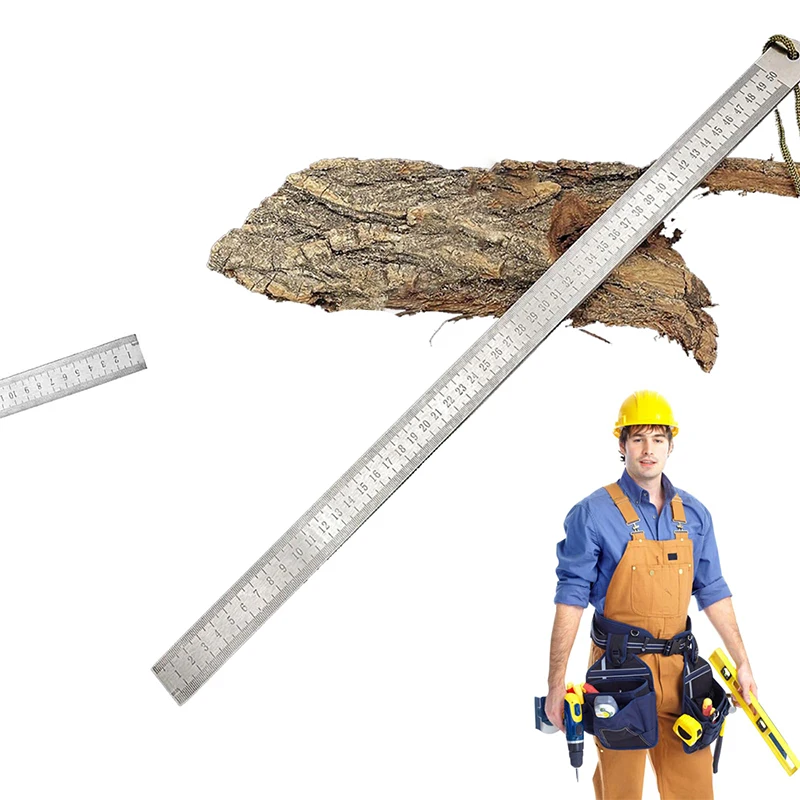 Stainless Steel Heavy Duty Ruler Multifunctional Hard And Thicken Metal Rulers For Architects Engineers Perfect Straight Edge